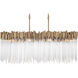Matrix Linear Pendant Ceiling Light in Havana Gold, 8