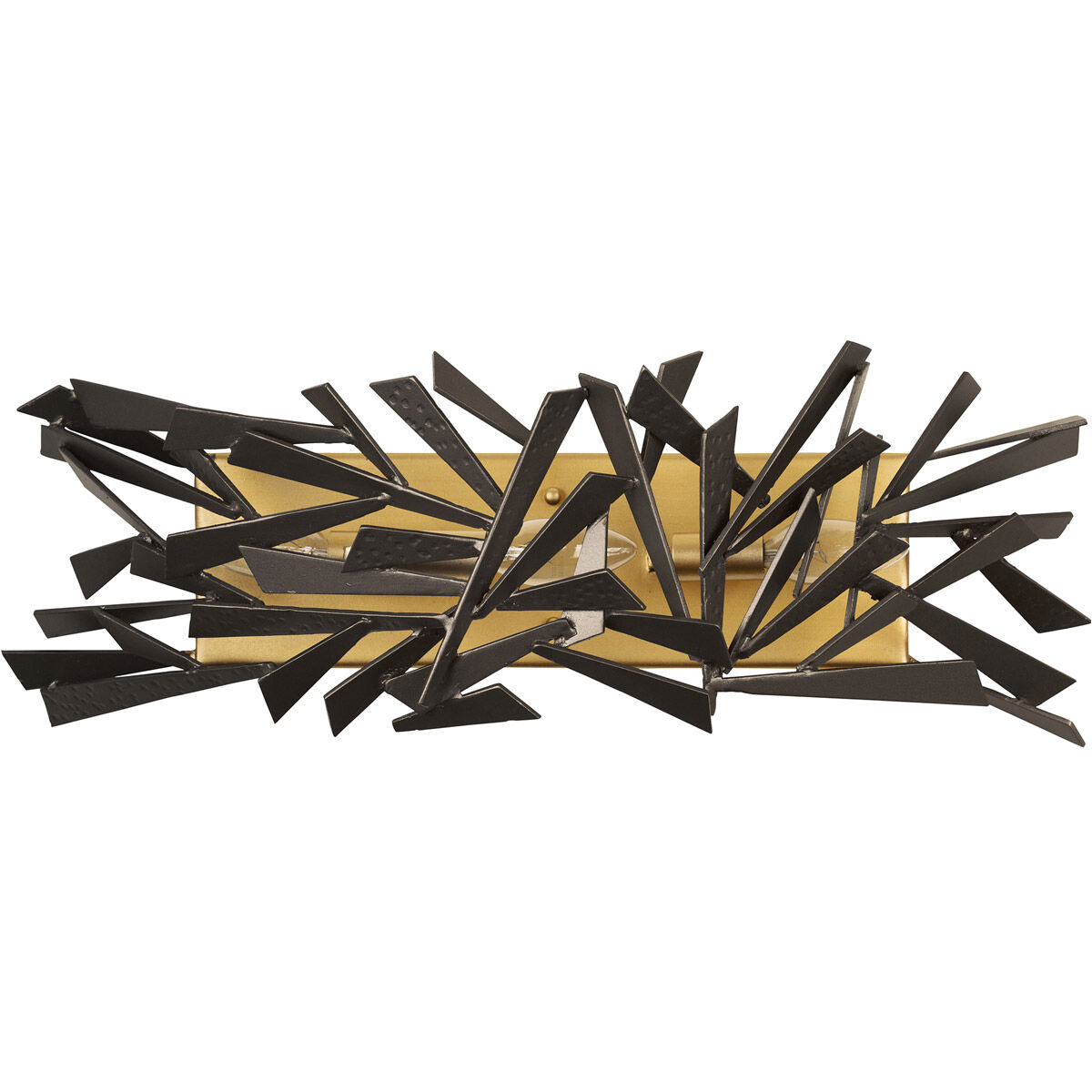 Bermuda 3 Light 22 inch Antique Gold with Rustic Bronze Bath Vanity Wall Light 