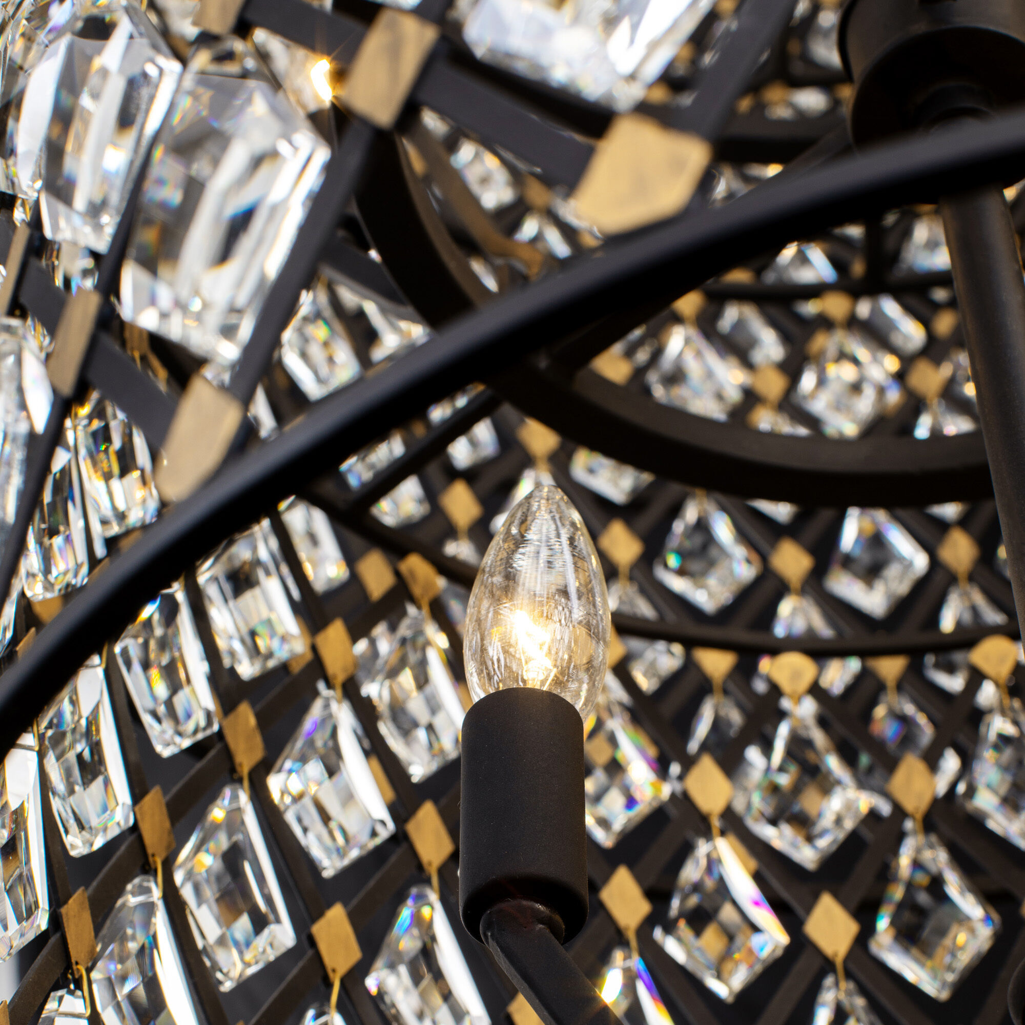 Windsor 21 Light 40 inch Carbon and Havana Gold Chandelier Ceiling Light