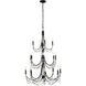 Brentwood 18 Light 32 inch Black Chandelier Ceiling Light