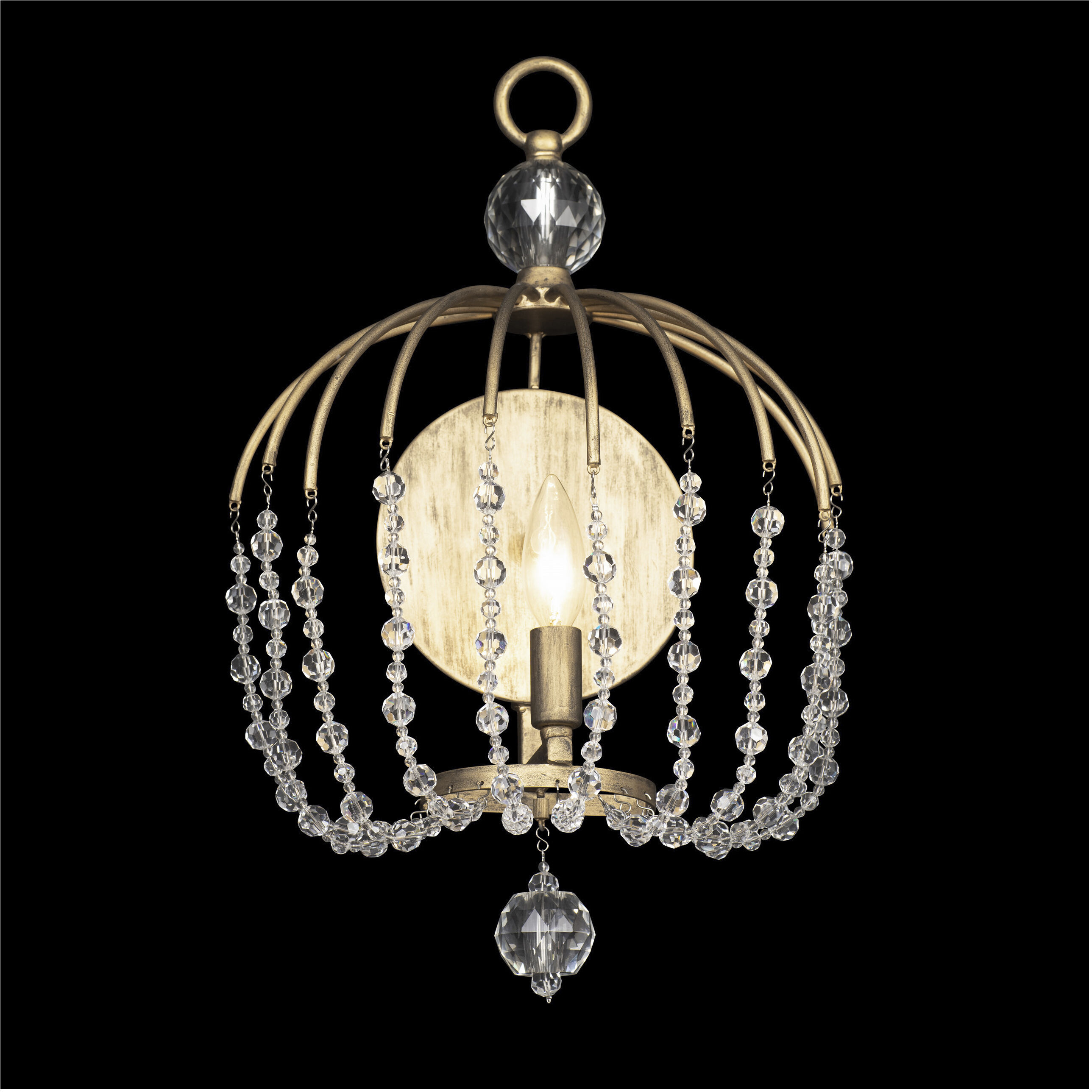 Voliere Sconce Wall Light in Havana Gold