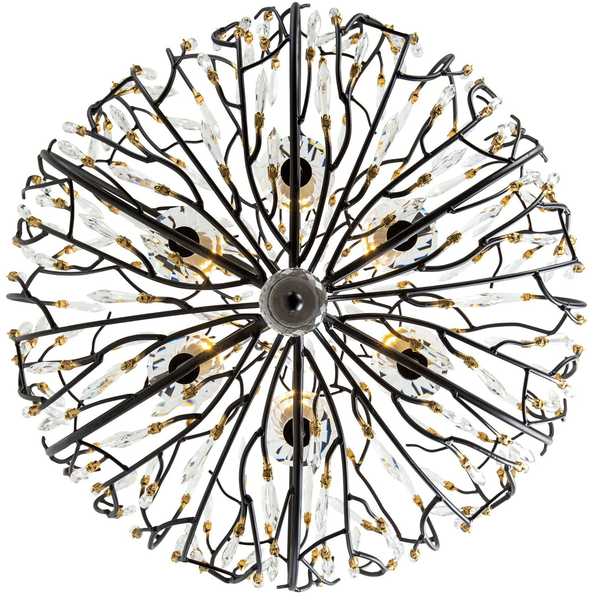 Bask 6 Light 26.5 inch Matte Black Pendant Ceiling Light