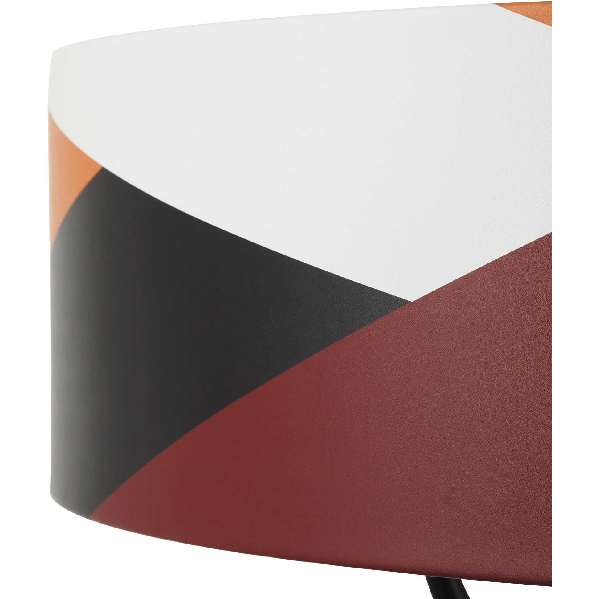 Patchwork 5 Light 30 inch Black with Satin Brass with Patchwork Pendant Ceiling Light