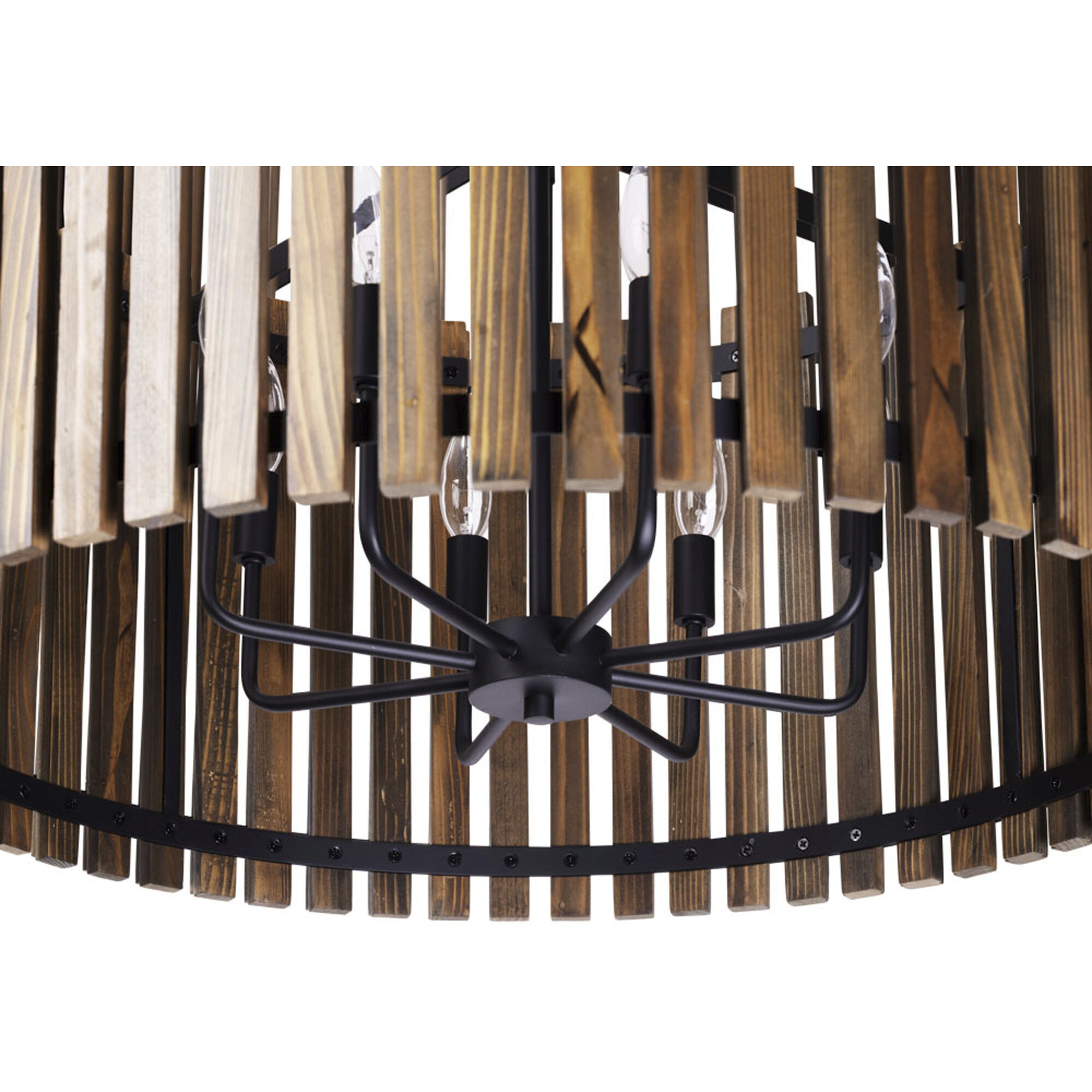 Suratto 8 Light 30 inch Matte Black Pendant Ceiling Light