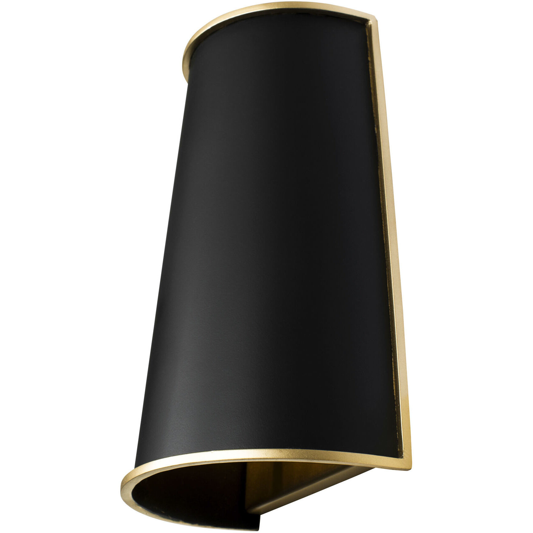Coco Wall Sconce Wall Light in Matte Black/French Gold