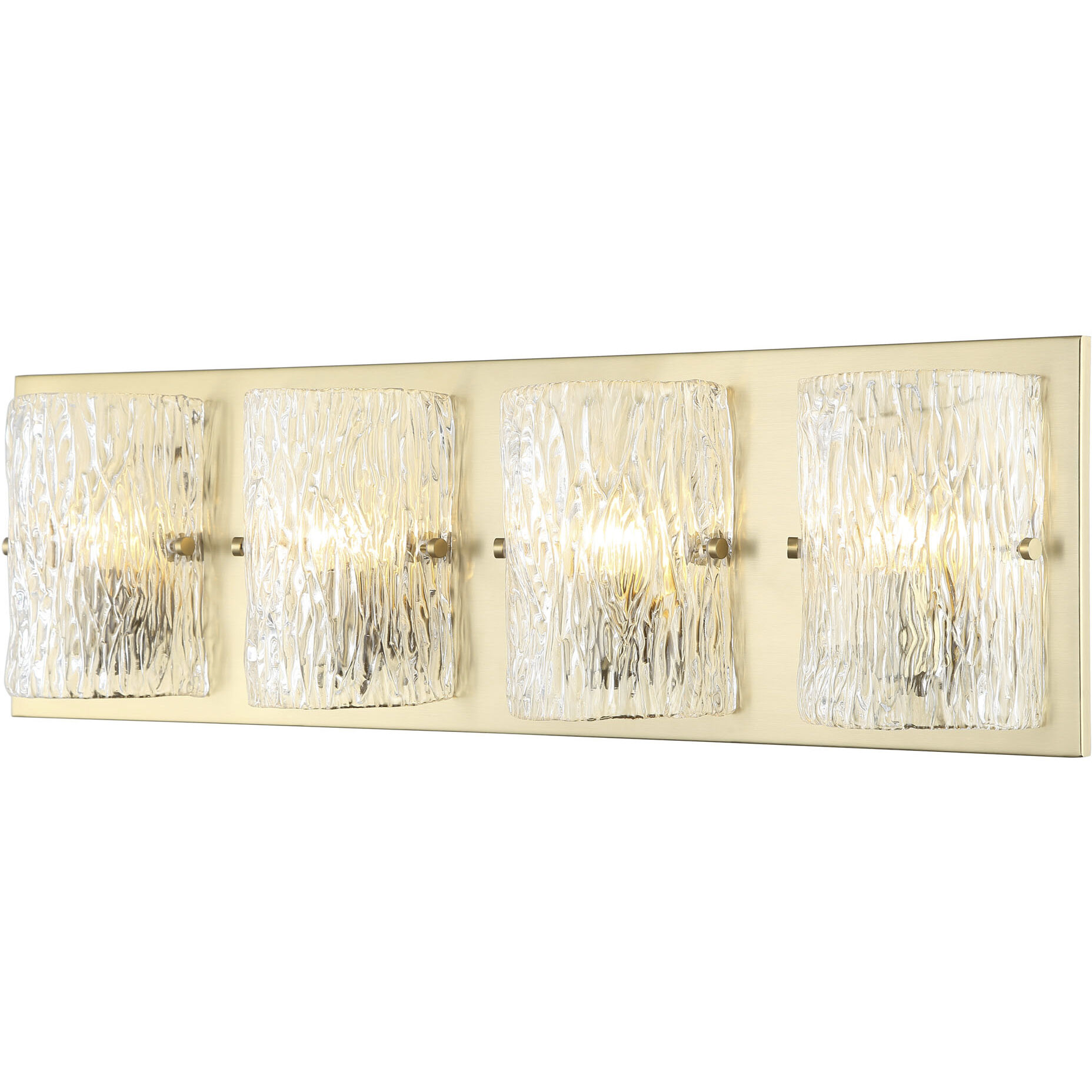 Morgan 4 Light 31 inch Satin Brass Bath Vanity Wall Light