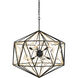 Marcia 10 Light 30 inch Matte Black/French Gold Pendant Ceiling Light