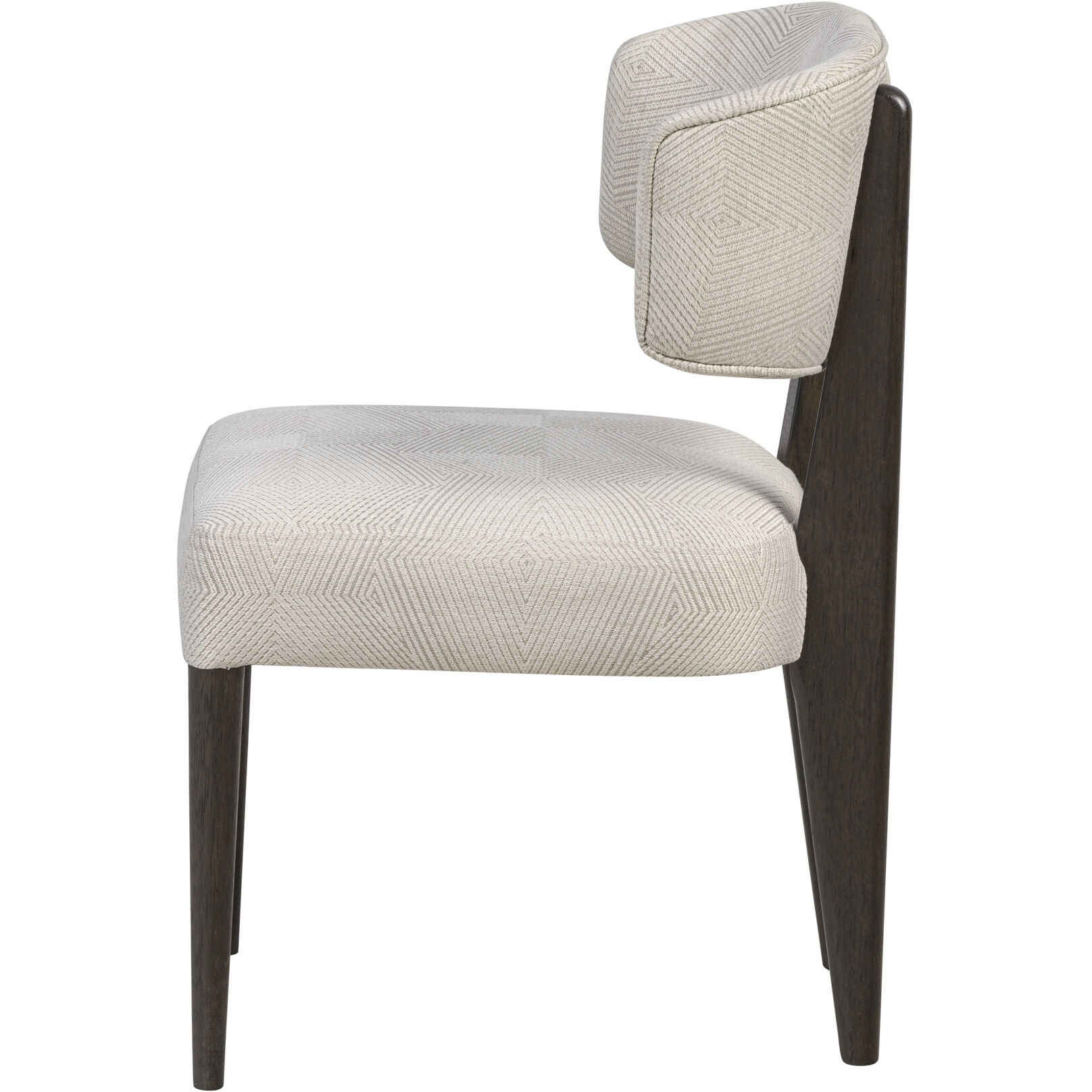 Terra Dark Brown Oak with Ecru Dining Chair, Set of 2