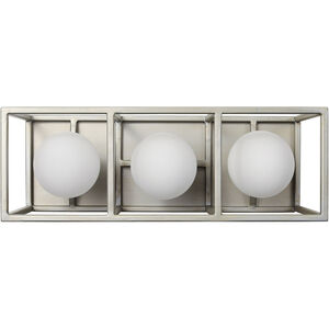 Plaza LED 14 inch Silverado and Carbon Bath Vanity Wall Light in 3