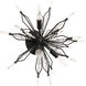 Orbital 4 Light 18.3 inch Carbon Semi-Flush Ceiling Light