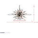 Orbital 20 Light 48 inch Carbon Linear Pendant Ceiling Light