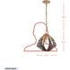 Construct 1 Light 12 inch Dark Bronze and French Gold Pendant Ceiling Light