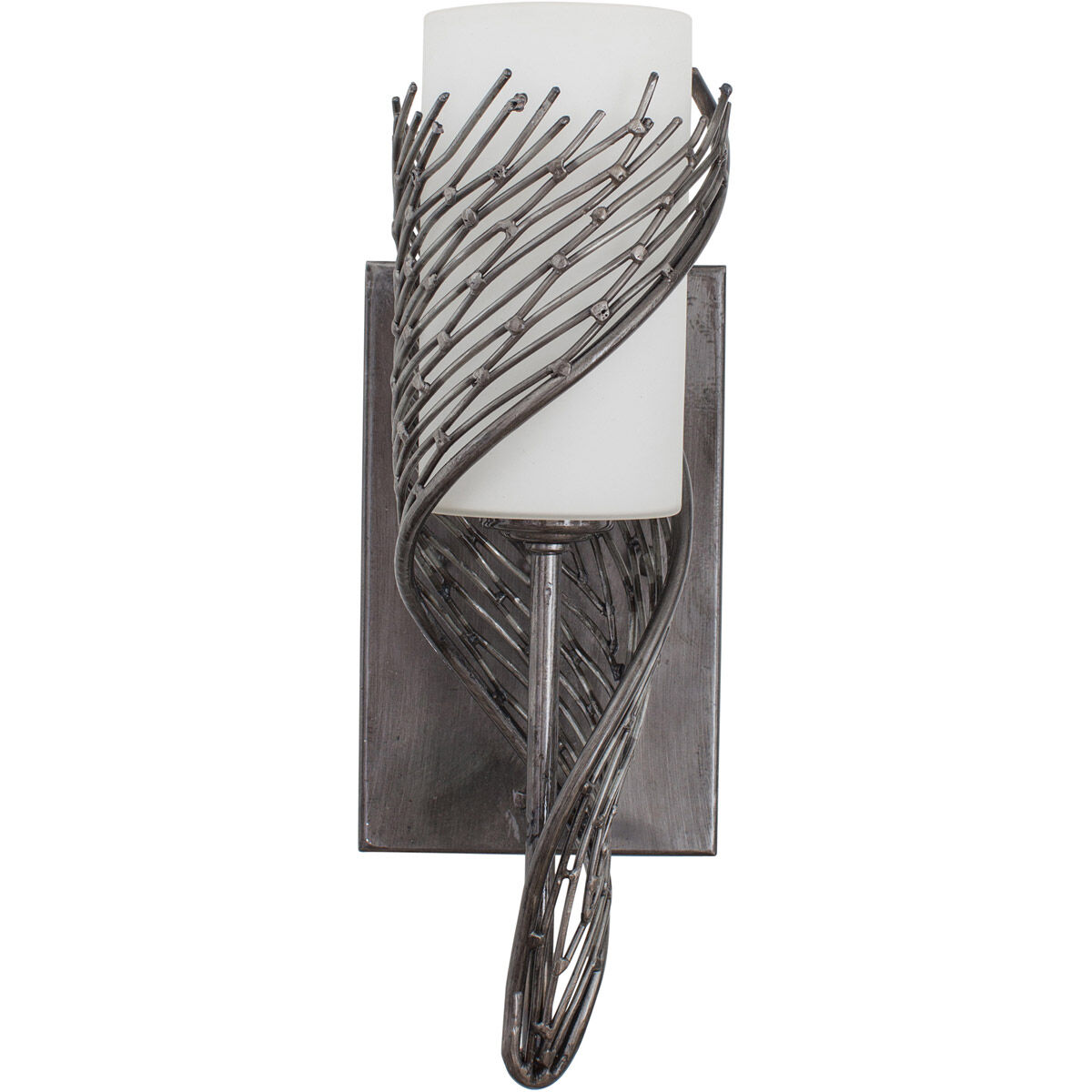 Flow Wall Sconce Wall Light in Steel, Left