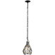 Bask 1 Light 8 inch Matte Black Mini Pendant Ceiling Light