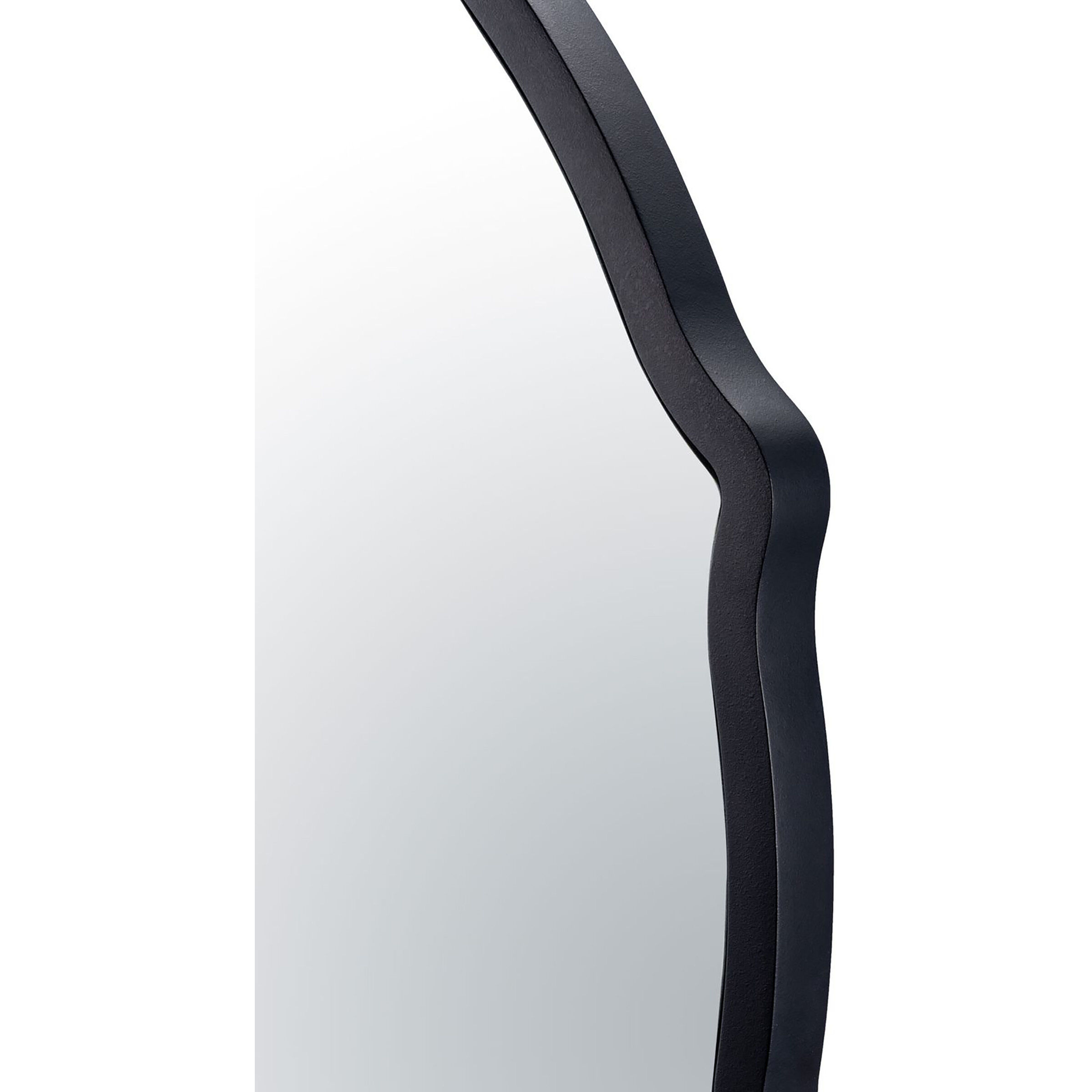 Not Baroque - en 30 X 30 inch Black Wall Mirror, Tamara Day Collaboration