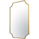 Carlton 33 X 22 inch Gold Wall Mirror, Tamara Day Collaboration