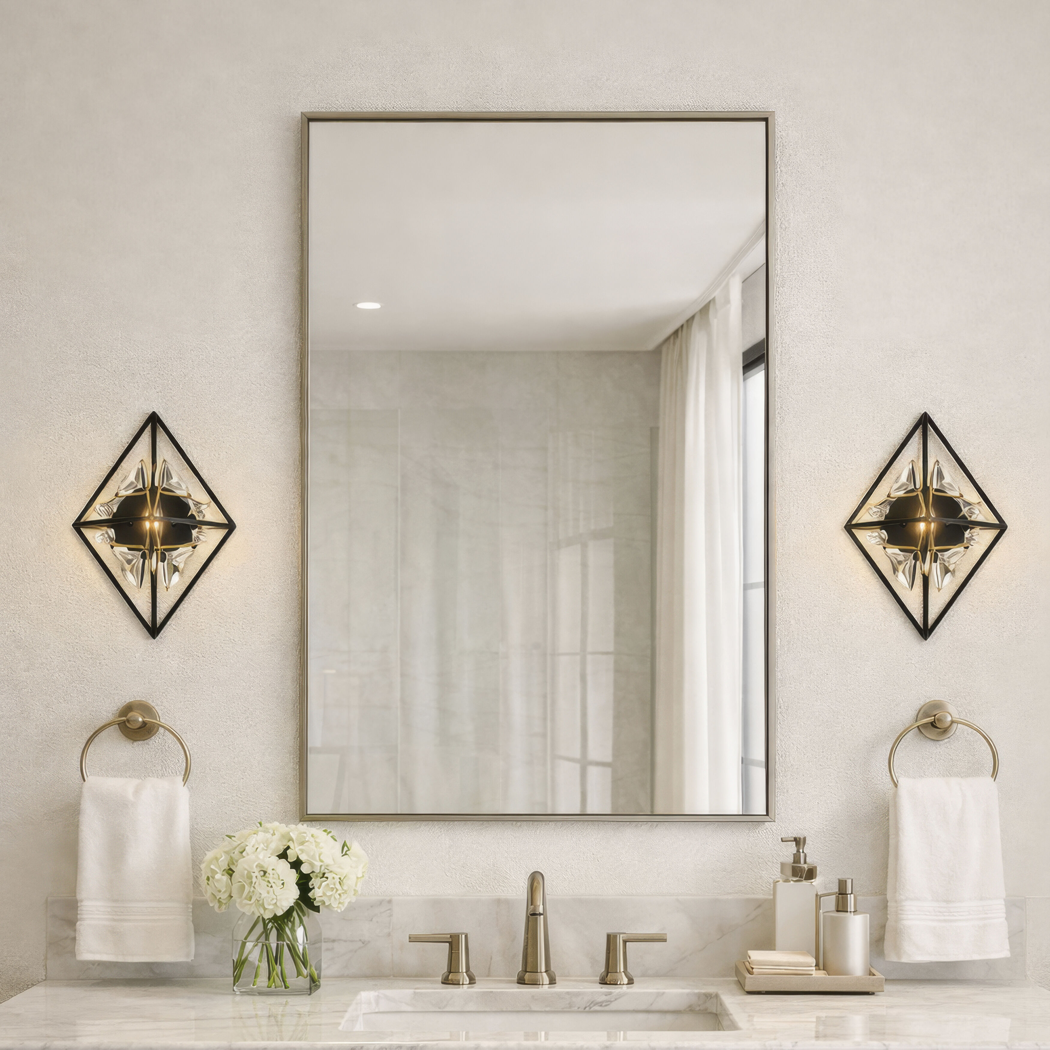 Marcia 1 Light 10.5 inch Matte Black and French Gold Wall Sconce Wall Light