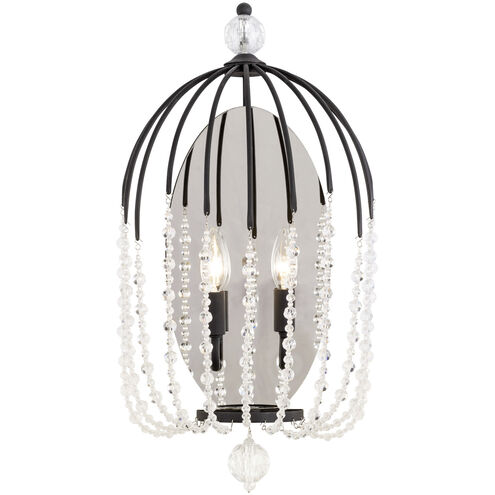 Voliere Sconce Wall Light in Matte Black