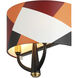 Patchwork 2 Light 12 inch Black with Satin Brass with Patchwork Sconce Wall Light
