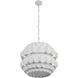 Swoon 6 Light 26.5 inch Matte White Pendant Ceiling Light, Smithsonian Collaboration