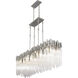 Matrix 8 Light 48.25 inch Rainy Night Linear Pendant Ceiling Light
