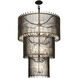Park Row 18 Light 32 inch Matte Black and French Gold Chandelier Ceiling Light