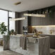 Golden Ratio 1 Light 37.4 inch Satin Gold Linear Pendant Ceiling Light