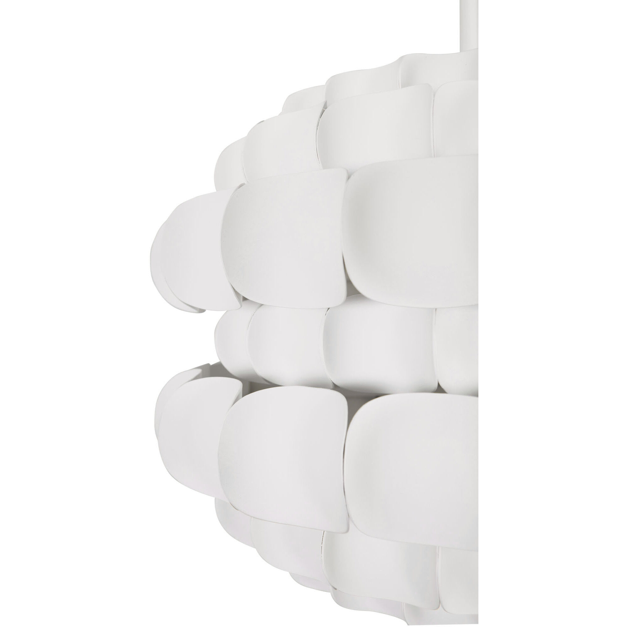 Swoon 3 Light 20 inch Matte White Pendant Ceiling Light, Smithsonian Collaboration
