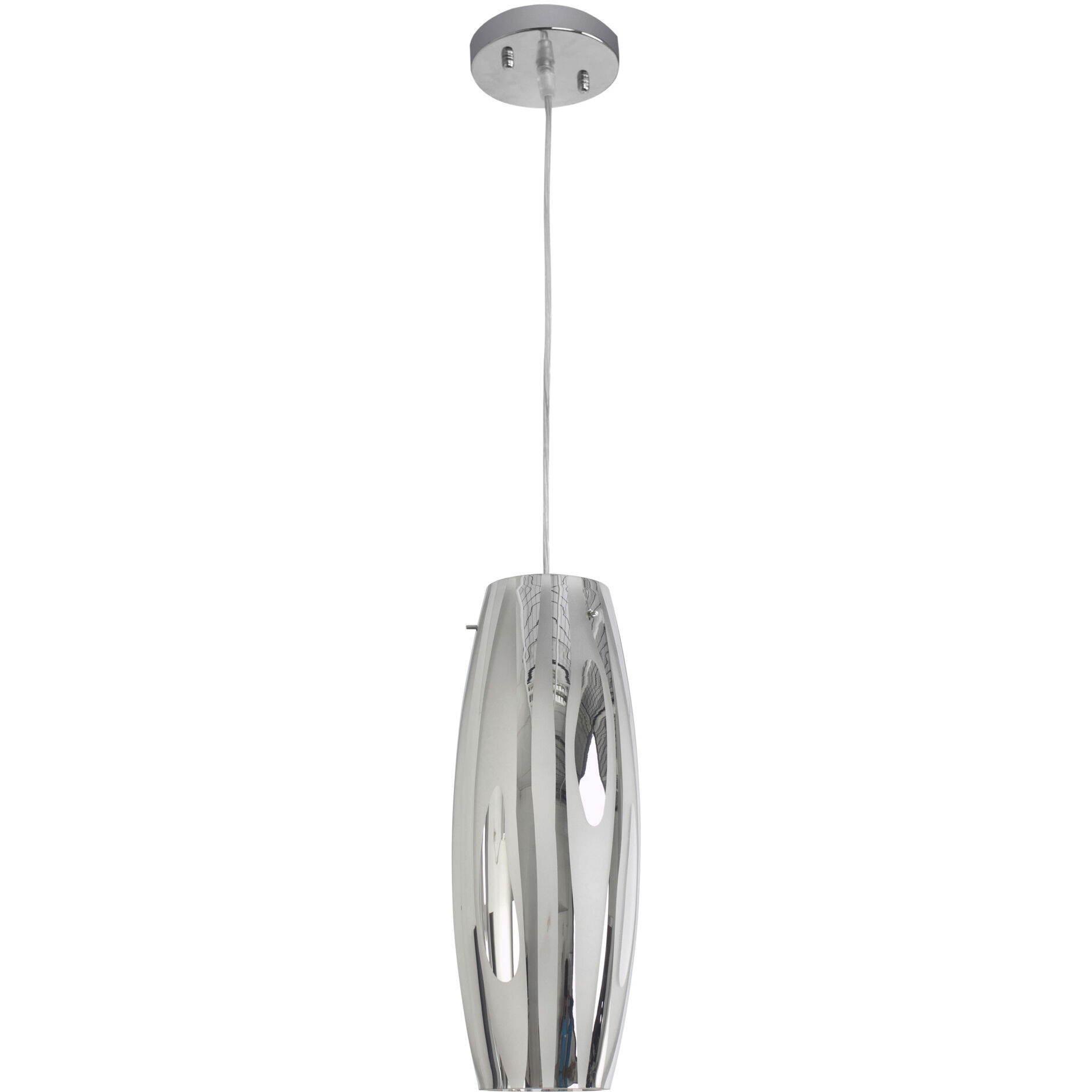 Chroman Empire 1 Light 5.5 inch Chrome Mini Pendant Ceiling Light