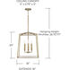 Thea 4 Light 16 inch Aged Brass Foyer Ceiling Light