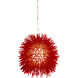 Urchin 1 Light 9 inch Super Red Mini Pendant Ceiling Light