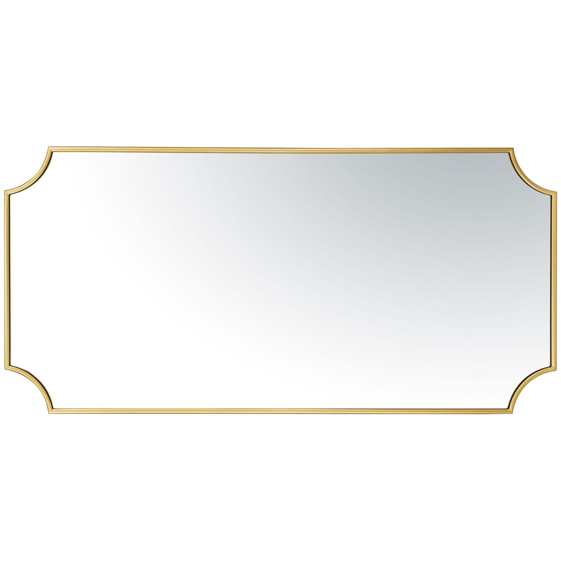 Carlton 50 X 24 inch Gold Wall Mirror, Tamara Day Collaboration
