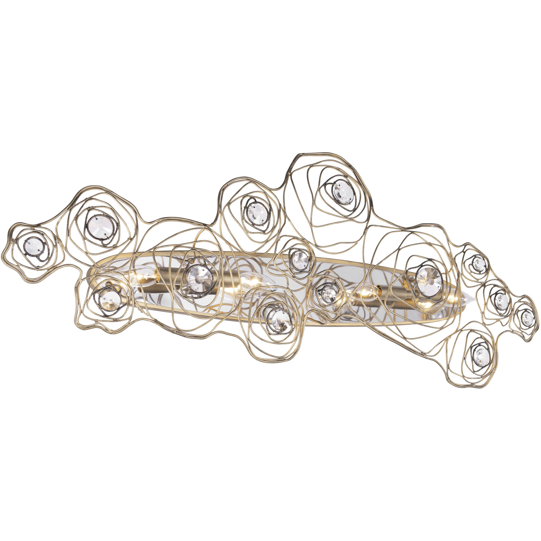 Ethereal Rose 4 Light 13.5 inch Havana Gold Ombre Wall Sconce Wall Light