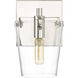 Arlo 1 Light 5 inch Black/Polished Nickel Bath Vanity Light Wall Light