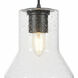 Alicia 1 Light 7 inch Matte Black Mini Pendant Ceiling Light