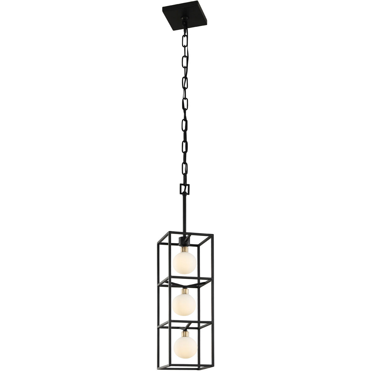 Plaza LED 5 inch Carbon and Havana Gold Foyer Pendant Ceiling Light