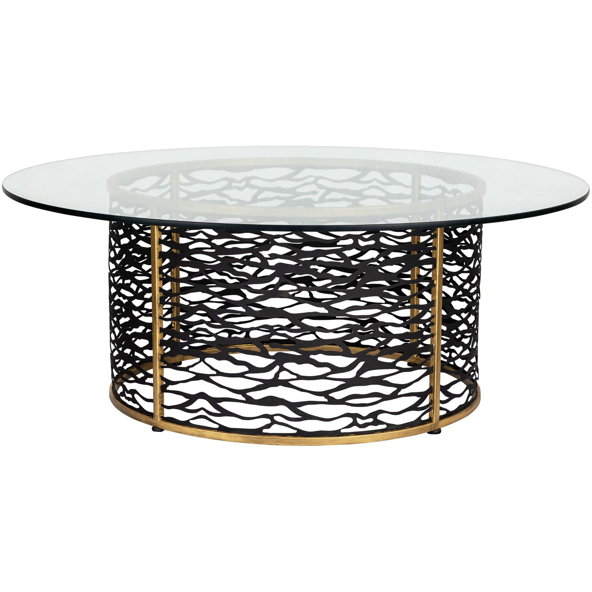 Kato 46 inch Havana Gold Coffee Table, Smithsonian Collaboration