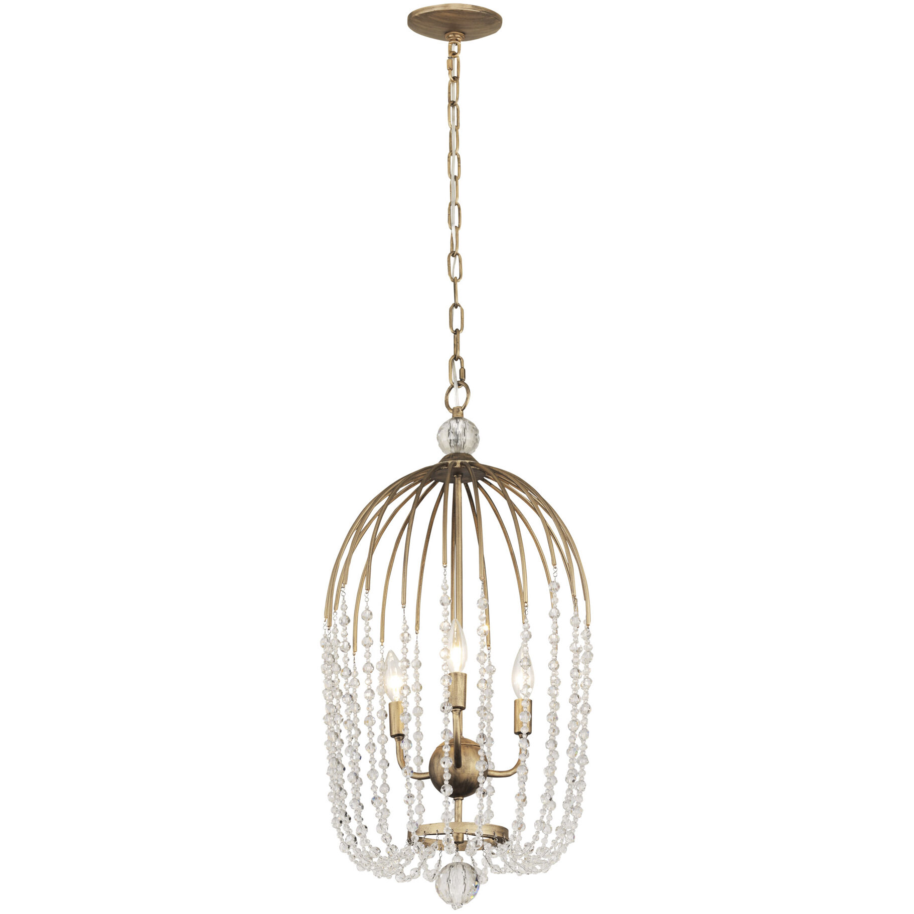 Voliere 3 Light 14.5 inch Havana Gold Pendant Ceiling Light