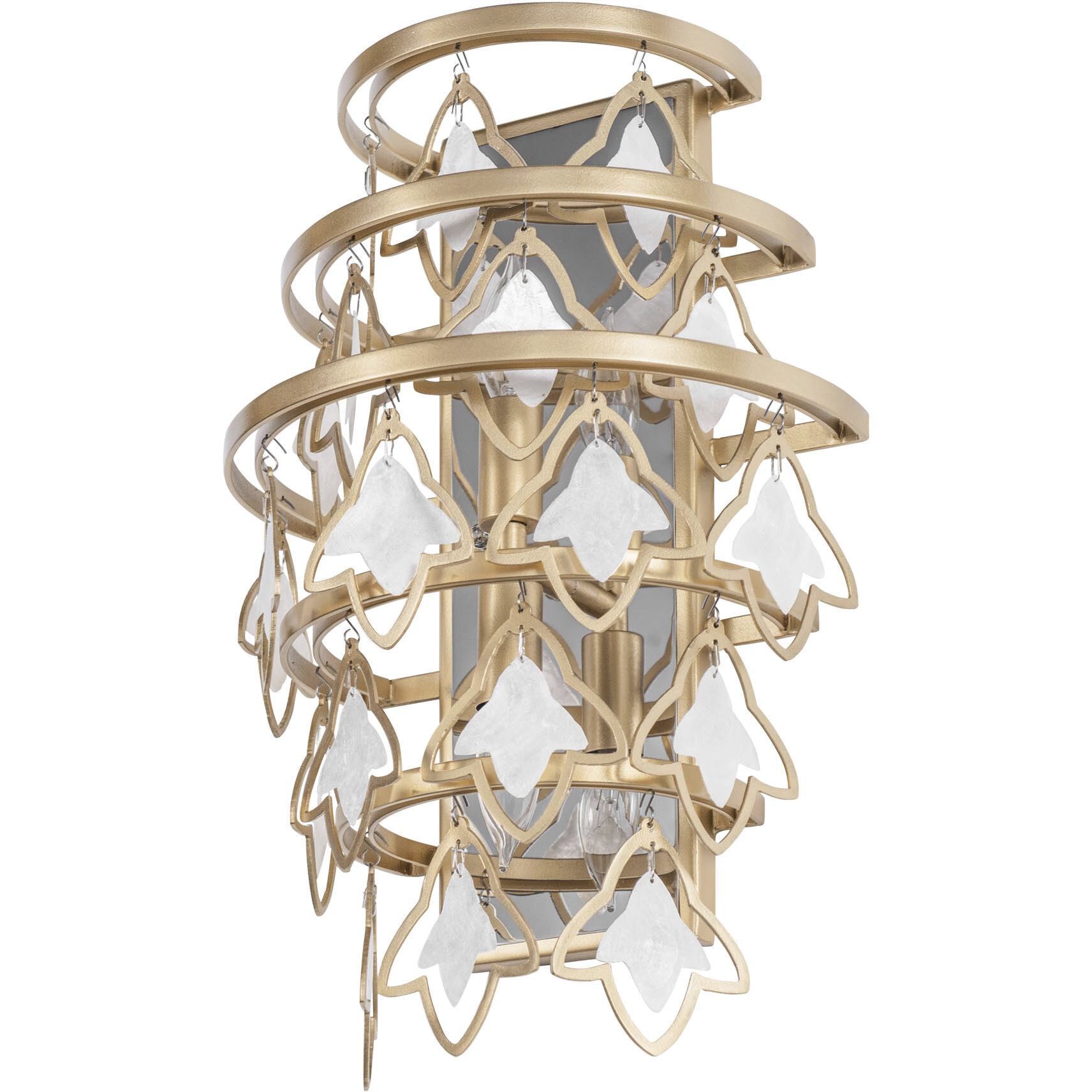 Fleur 2 Light 10 inch French Gold Wall Sconce Wall Light, Smithsonian Collaboration