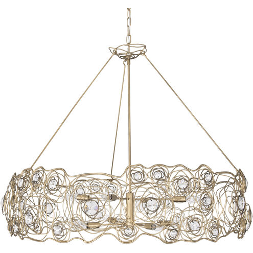 Ethereal Rose 8 Light 40.25 inch Havana Gold Ombre Chandelier Ceiling Light