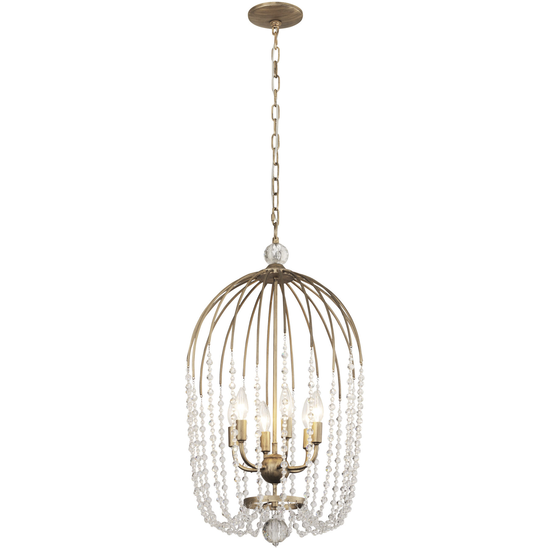 Voliere 6 Light 16.75 inch Havana Gold Pendant Ceiling Light