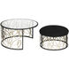 Scribble 32 inch Matte Black with Artifact Coffee Table