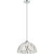 Chroman Empire 1 Light 16 inch Chrome Pendant Ceiling Light