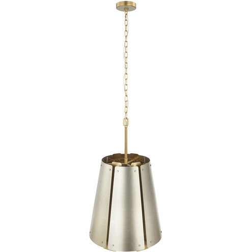 Peep Show 6 Light 16 inch Sunwashed Silver and Brushed Sienna Foyer Light Ceiling Light