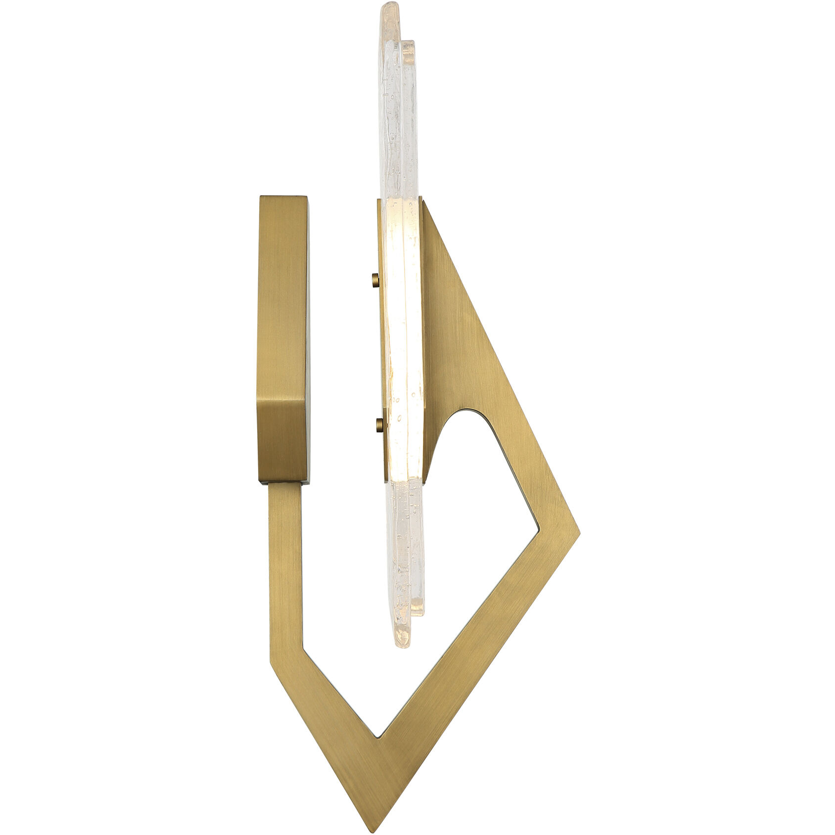 Down the Wrong Path 1 Light 9.5 inch Brass Kisser Wall Sconce Wall Light