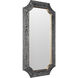 Farra 54 X 28 inch Cerused Black with Weathered Brass Wall Mirror, Varaluz Casa