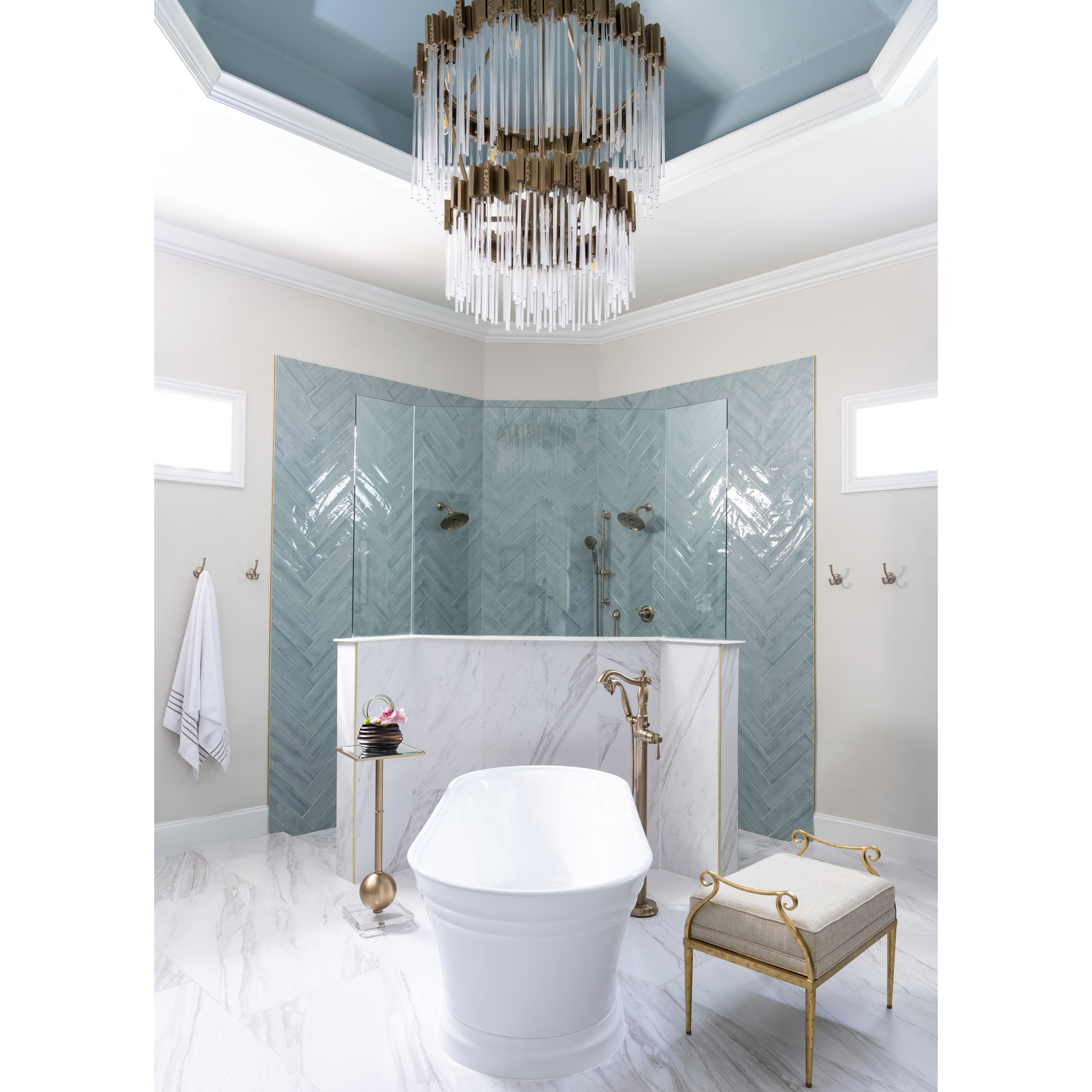 Matrix 14 Light 30 inch Havana Gold Chandelier Ceiling Light