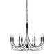 Brentwood 8 Light 32 inch Black Chandelier Ceiling Light