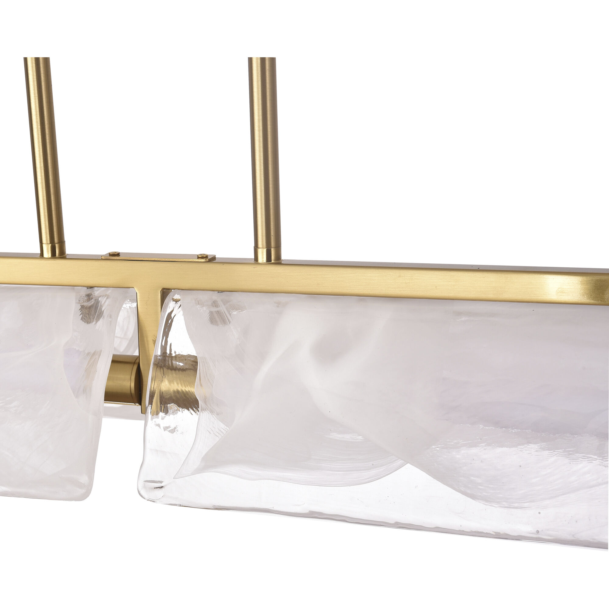 Mingle 2 Light 42 inch Satin Brass Linear Pendant Ceiling Light