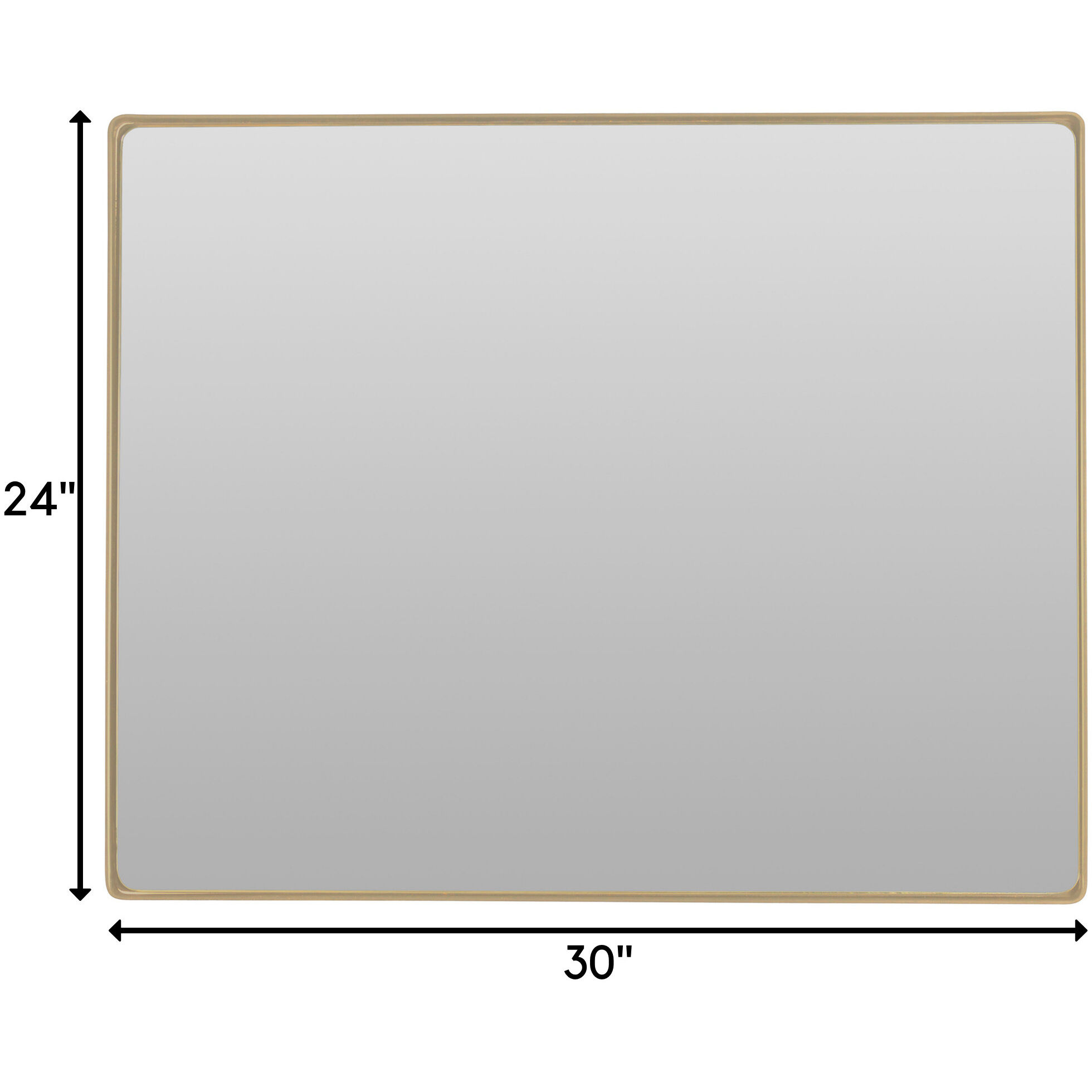 Kye 30 X 24 inch Gold Wall Mirror, Varaluz Casa